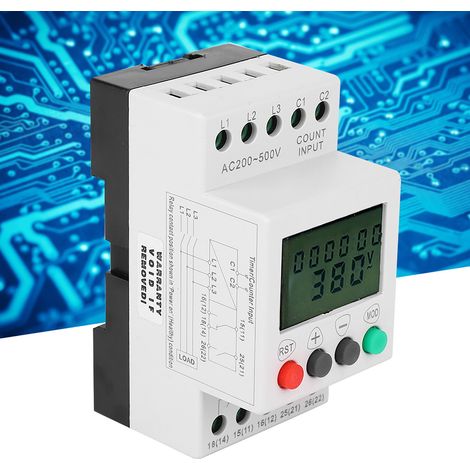 JFY-5-1 Phasenausfallschutzschalter mit LCD-Anzeige, Über- und Unterspannungsschutz und 3-Phasen-Spannungsüberwachungsrelais (1/5)
