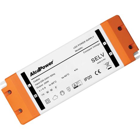 Alcapower Alimentatore Switching 24V 200W 8.3A IP20, Convertitore DC ad alta efficienza per applicazioni professionali ed industriali