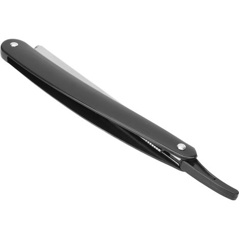 Porte-lame de rasoir pliable en acier inoxydable pour rasage barbe homme, design ergonomique (1/5)