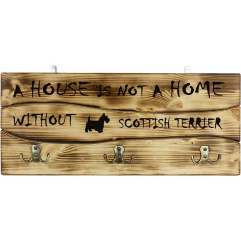 Scottish Terrier, Aberdeen Terrier - gruccia con cane, espositore per medaglie, decorazione per la casa di Art-Dog (1/5)