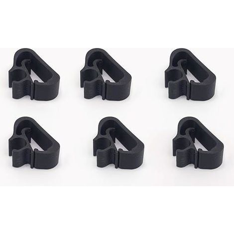 6 clips fixation tuyaux essuie-glace - Nosheir - Compatible Peugeot 4008/5008/Citroën (1/3)