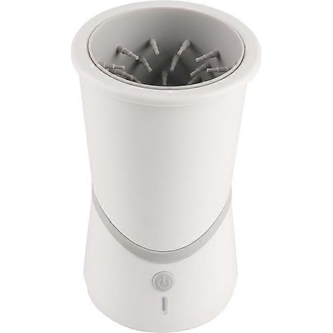 Nettoyeur automatique de pattes pour chiens, lave-pattes rechargeable USB, gobelet de nettoyage électrique portable pour animaux de compagnie avec brosse en silicone à 360° pour chiots et chats. (1/5)