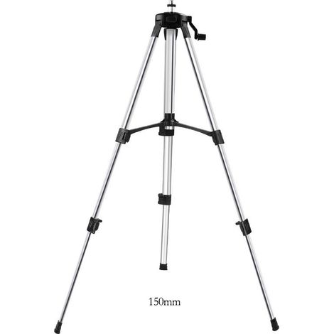 Niveau laser,Trépied de niveau Laser 1.5M hauteur réglable épaissir le support de trépied en aluminium pour trépied à nivellement automatique (1/3)