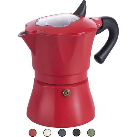 ALLEGRA CAFFETTIERA 2 TAZZE 5 COLORI ASSORTITI (1/5)