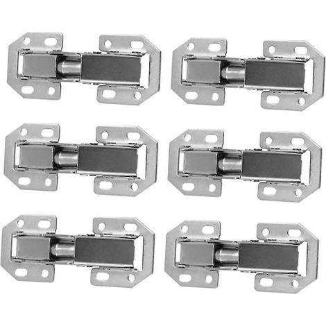 Veemoon Lot de 6 charnières de porte de placard en acier épais de 4 pouces (sans (1/5)