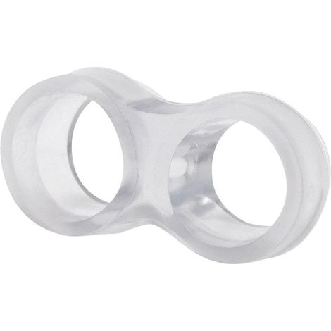 Butée de porte manille amortisseur TP13, PVC transparent 47 x 25 x 14 mm