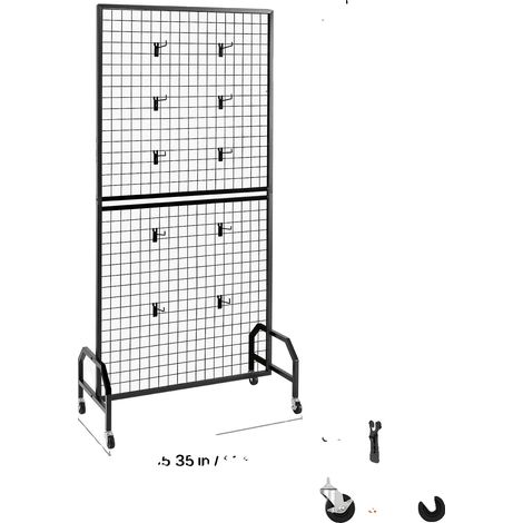 Soporte de exhibición, estructura de acero, diseño portátil, 70-80 pulgadas, paquete de 2 (1/2)