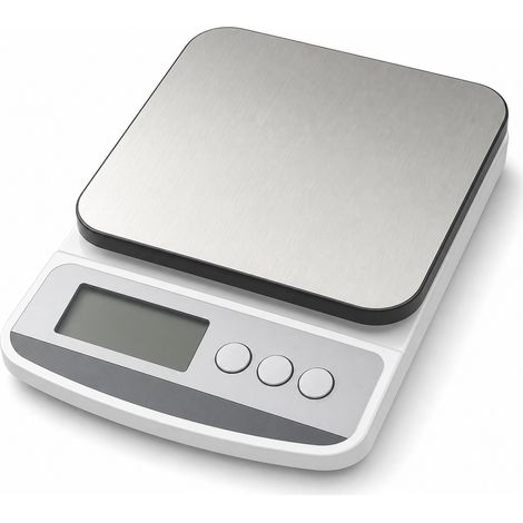 Rechargeable Kitchen Scale 5 kg 0.1 g Steel for Baking