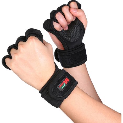 Gants de musculation bandes à poignet Protection Fitness pour tractions musculation Powerlifting entraînement soutien hommes et femmes (1/5)