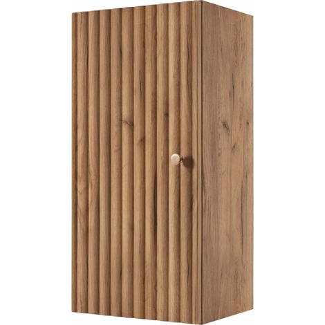 Demi colonne suspendue de salle de bain BELLO chêne Craft 35 × 68 cm (1/5)
