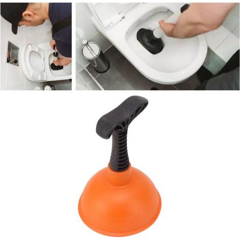 1 Mini ventouse avec poignée antidérapante, déboucheur compact pour WC, baignoire, lavabo et cuisine (1/4)