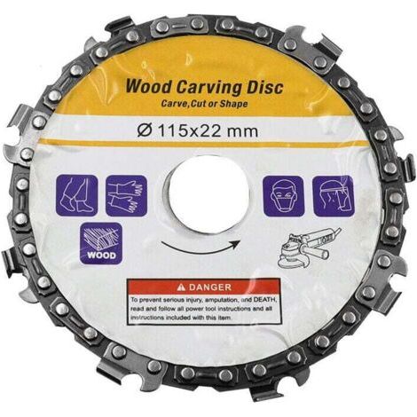 QORVA-Disque à lamelles pour meuleuse 115mm – 8 dents – Matériau alliage dur – Vitesse max 25000 rpm – Pour coupe précise bois dur (1/5)