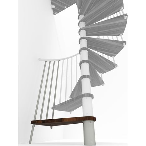 Minka Höhenerweiterung für Spiral Smart 160cm Durchmesser Walnuss Weiß