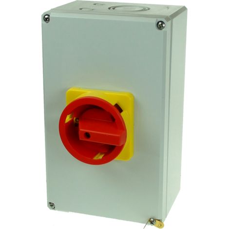 Interrupteur sectionneur rotatif 4P 125A avec boitier étanche IP66 - Sectionneur cadenassable