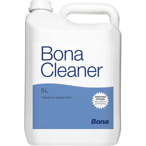 Nettoyant concentré pour parquets vitrifiés – Élimine salissures sans traces – Formule peu moussante – 5L – Bona