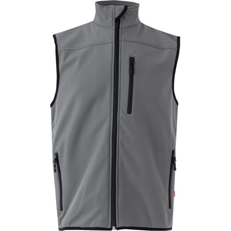 chaleco soft shell elastico varios colores talla s-xxl color ropa gris claro talla s (1/4)