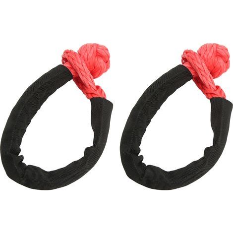 Manille de Remorquage, Manille Souple de 10 Mm Résistant à L 'Usure, Nœud Infini Portable 2 Pièces Durables pour VTT. (1/5)