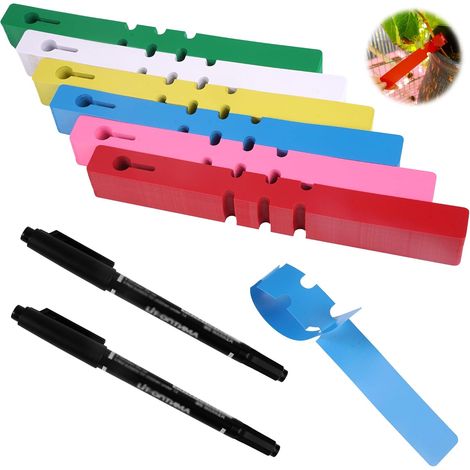 602 Pieces PVC Hanging Gardening Label 2 x 21 cm Reusable Vegetable Garden Labels for Indoor Outdoors, Plants and Fruit Trees for Outdoor and Indoor Use (1/5)