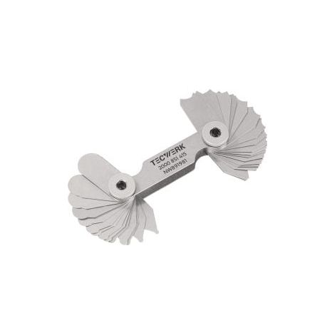 Gabarit de rayons 7,5-15mm Feuille 16 pc. TECWERK (1/3)