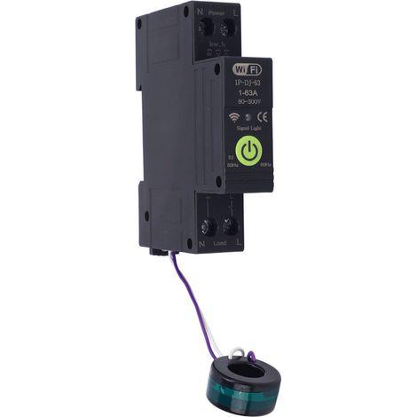 Disjoncteur WiFi intelligent 1-63A, application, commutateur de mesure à distance pour appareils ménagers (1/5)