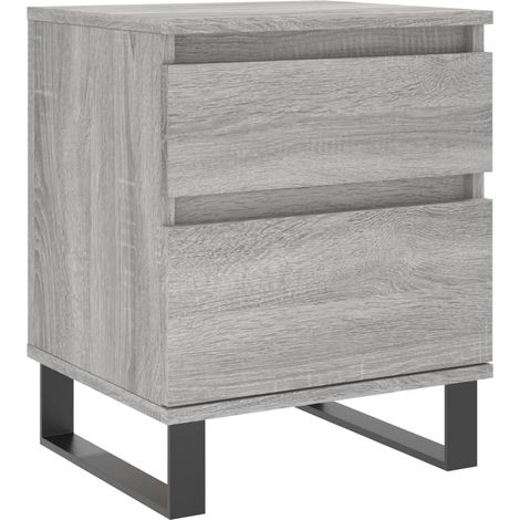 Maison Exclusive - Nachttisch Grau Sonoma 40x35x50 cm Holzwerksto