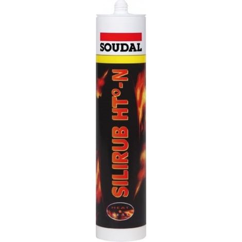 SILICONA NEUTRA ALTA TEMPERATURA NEGRO ( HTÂº-N ) - SOUDAL