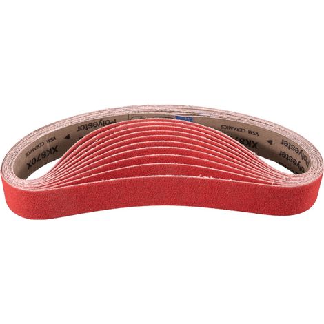 PFERD TOOLS Keramikkorn Schleifband BA 40x820 mm CO-COOL80 für Edelstahl-Schliff mit Rohrbandschleifer 10 Stk (1/5)