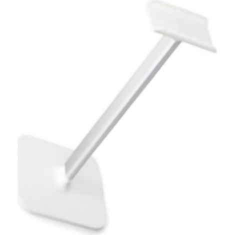 Support universel pour casque audio en alliage d'aluminium, support de bureau innovant compatible avec la plupart des casques (blanc). (1/5)