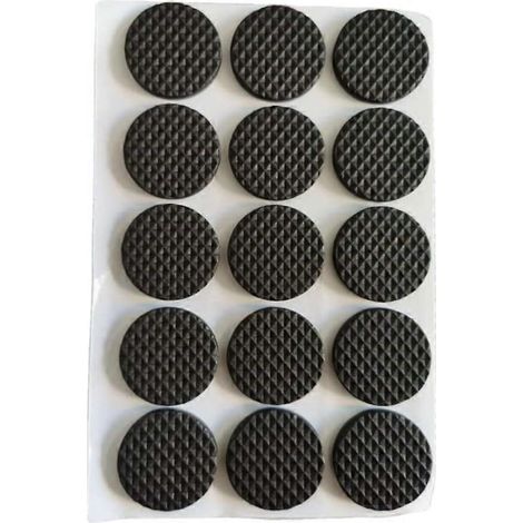 Patins antidérapants pour meubles à faire soi-même, pieds en mousse auto-adhésifs, patins pour pieds de meubles, patins antidérapants pour pieds de table, à découper sur mesure : 12 patins ronds, 2,7 (1/5)