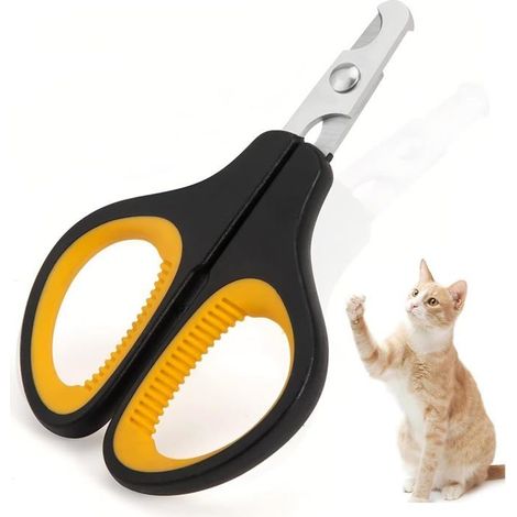Coupe Griffes Chat Professionnel en Acier Inoxydable,Simple à Utiliser pour un Novice, Soin des Ongles, Confortable et Durable (1/4)