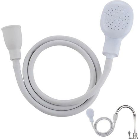 Douchette - Tuyau Flexible PVC - Tête en ABS - Pour Robinet de Lavabo - 1 Pièce (1/5)