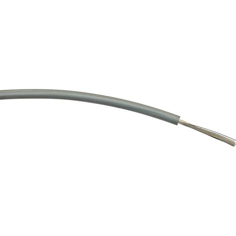 Fil électrique RS PRO BS4808 0,75 mm² 18, 1,5 kV c.a., PVC Gris, 100m ( Prix pour Bobine de 100 )