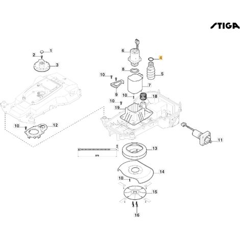 Guarnizione 20,22X3,53 robot rasaerba modelli G1200 ORIGINALE STIGA 119035006/0