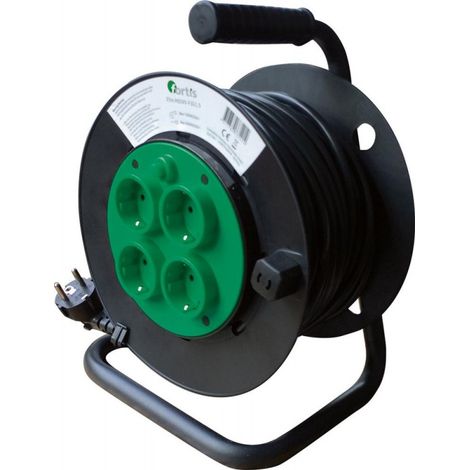 Enrollador eléctrico plástico 25m H05VV-F3G1,5 FORTIS