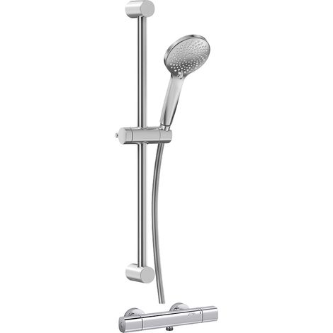 mitigeur thermostatique douche mural July+ ( barre et douchette ) Chrome - JACOB DELAFON - E35682-9-CP
