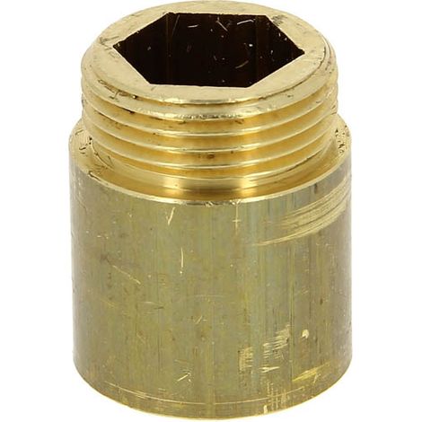 Allonge laiton 25mm avec portée de joint Mâle Femelle 3/4