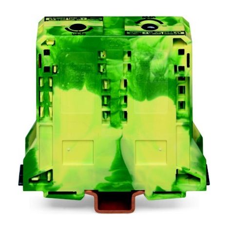 Wago 285-197 Borne de passage 2C / 95 mm² / Vert-Jaune