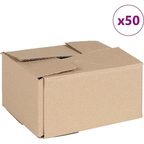Boîte Pliable 50 pcs Marron 20 x 15 x 10 cm Carton CFW455437 (1/5)