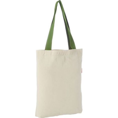 Sac shopping en coton Bonamaison 34 x 40 cm - tote bag réutilisable pliable (1/2)