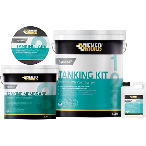 Everbuild Sika Aquaseal Wet Room System Kit 7.5m² (1/8)