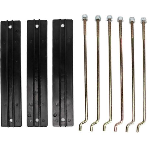 Kit de plaque de montage de batterie, avec tige, rondelle et écrou 101090801, compatible avec les voiturettes de golf électriques Club Car DS. (1/4)