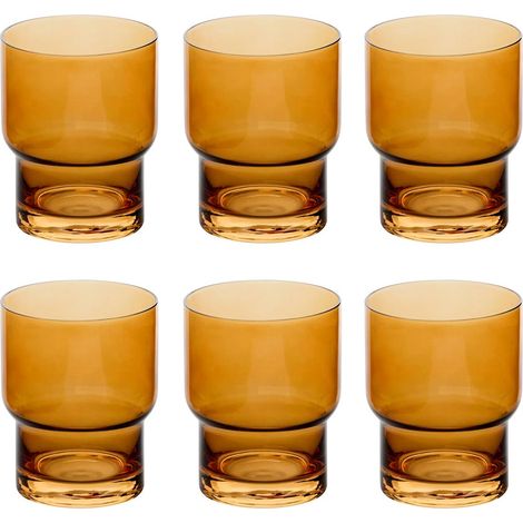 Lot de 6 Gobelets Bas "Ella" 30cl Ocre