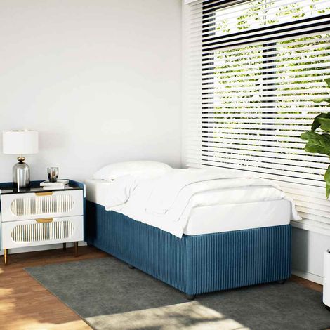 Bettgestell Blau 100x200 cm Samt vidaXL (1/5)
