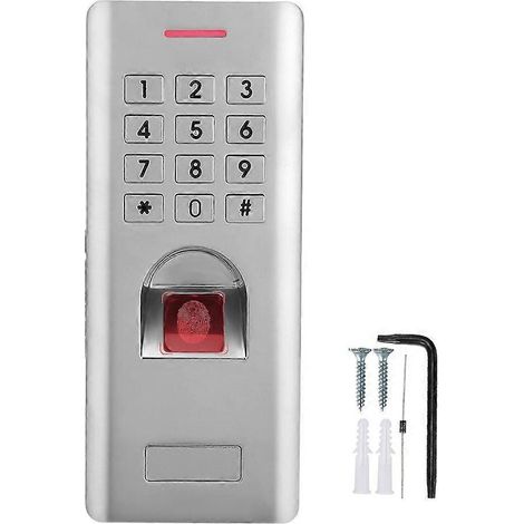 Contrôleur de porte Wiegand 26 portes avec étanchéité IP66 et contrôle d'accès biométrique par empreinte digitale et mot de passe (1/4)