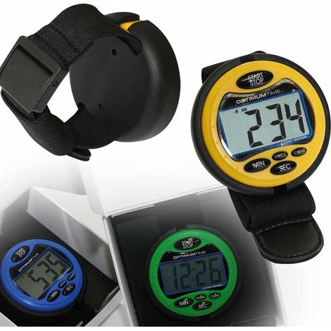 Cronometro Optimum time con dispay grande impermeabile - blu