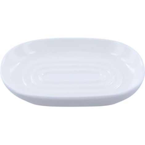 Porte-Savon Ovale en Céramique, Coupelle Design Élégante (1/5)