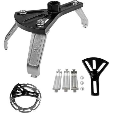 Dreiarmiger Schraubenschlüssel für Öltankdeckel und Ölpumpe. Geeignet für Autos, Motorräder sowie universelle Öl- und Kraftstofffilter. (1/5)