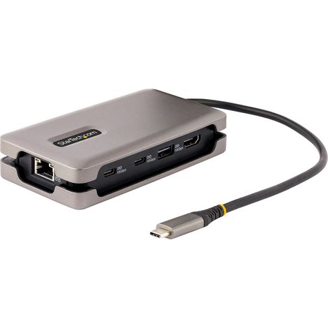StarTech.com Adaptateur Multiport USB C - Station d'Accueil USB C, 4K 60Hz HDMI 2.0b, HDR, Hub USB 3.2 Gen 2 10Gbps - Mini Dock USB C 100W PD Pass-Through - Adaptateur Vidéo avec Câble de 30cm pour PC