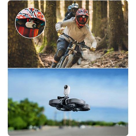 Ensemble de 2 adaptateurs sportifs pour caméras 360 GO 3/3S (format pouce) (1/4)