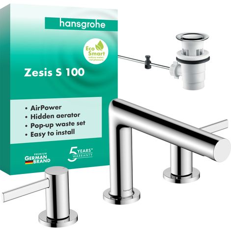 HANSGROHE 74733000 Robinet lave-mains 3 trous 100 Zesis S (1/4)
